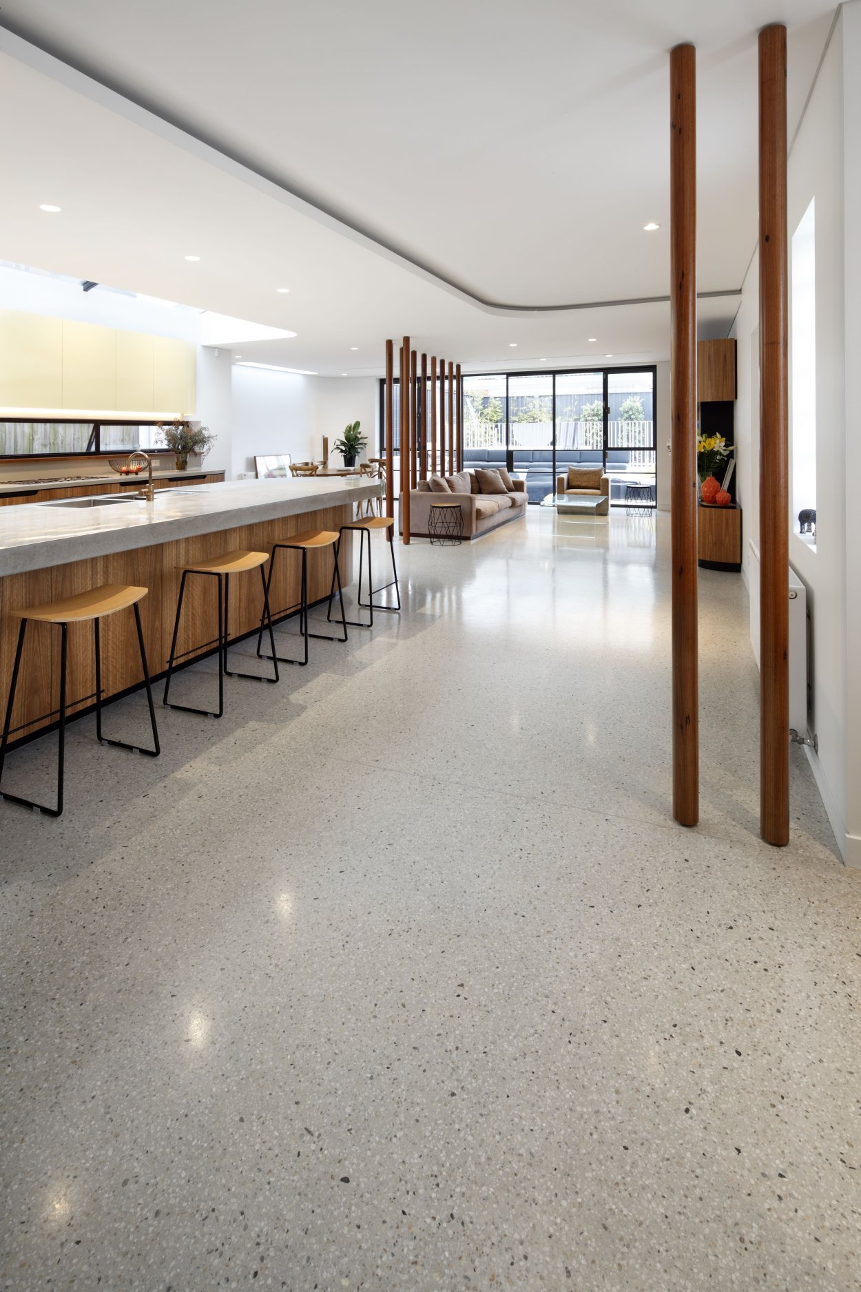 polished concrete floor